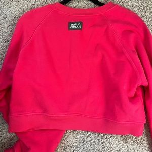 daily drills cropped sweatshirt